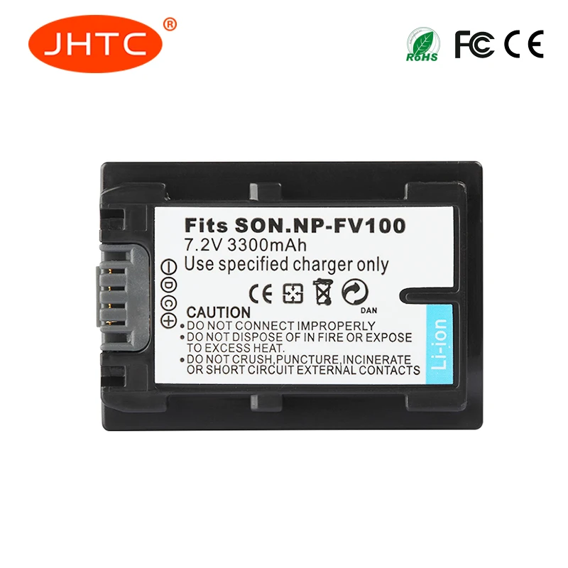 Bateria da Câmera para Sony - e Hdr-xr350 - e Hdr-xr150 - e Npfv100 3300mah Bateria Li-ion np Dcr-dvd103 Fv100 Xr100 Hdr-xr550 - Image 3