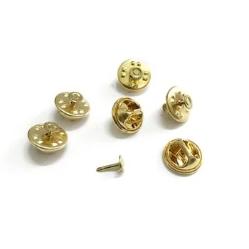 

25847 base for brooch badge (clasp + carnations), 11*5mm/4*8mm, pack. 6 set, gold