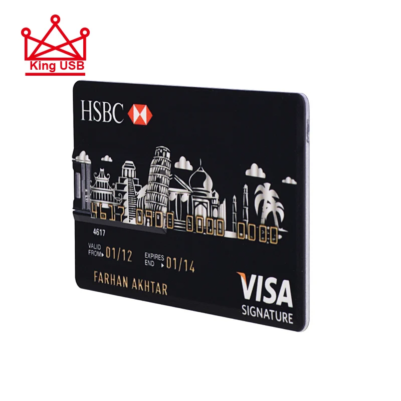 best usb stick Credit Card Master visa cards HSBC American Express USB Flash Drive pen 64GB 32G 8G 16G usb bank card Memory Sticks drive pen usb 3.0 flash drive