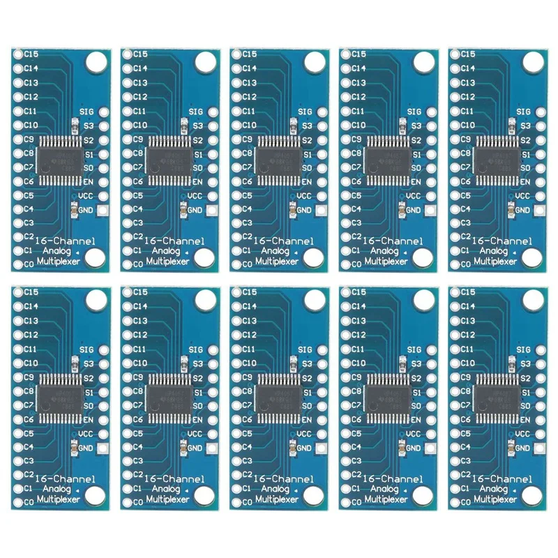 10 Uds 16CH analógicas multiplexor para 74HC4067 CD74HC4067 precisa módulo multiplexor Digital MUX Placa de adaptación