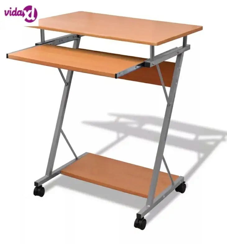 Vidaxl Computer Desk Pull Out Tray Brown Furniture Office Student Table Modern Brown Computer Desk For Laptop Desktop Desk Vidaxl Computer Desk Pull Out Tray Brown Furniture Office Student Table Modern Brown Computer Desk For Laptop Desktop Desk
