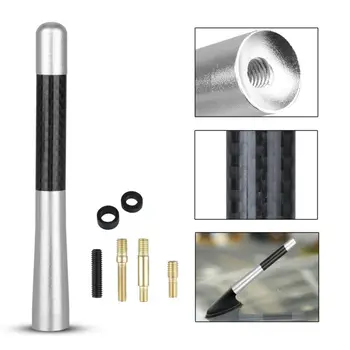 

Carbon Fiber Antenna FM AM Radio Car Aerial 12*3*3cm Replaces Accesssories Universal 4.7inch
