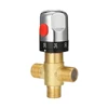 Bathroom Brass PipeThermostat Faucet Adjustable Thermostatic Mixer Valve Water Mixing Temperature Control Valve For Water Heater ► Photo 2/6