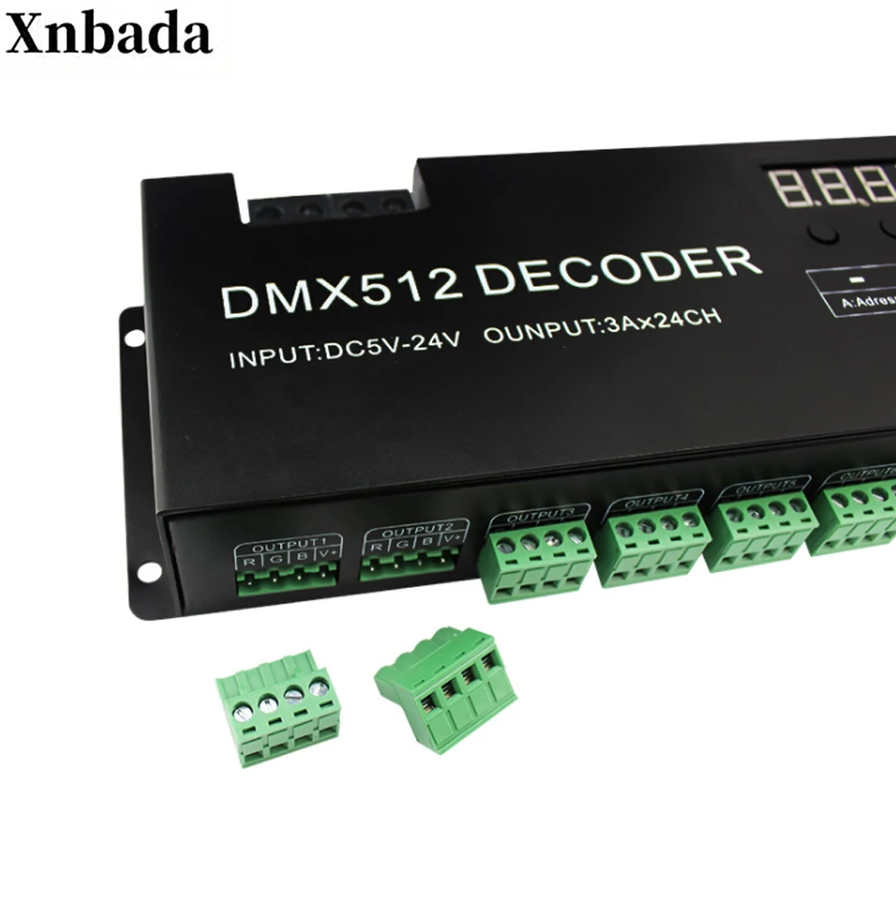 DMX512 декодер этап Осветительная техника 24-канальный декодер контроллера