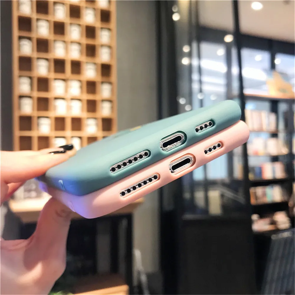 Lovebay мультфильм Прекрасный динозавр чехол для телефона для iPhone 11 Pro Max X 7 8 8plus XR XS Max 6S 6Plus мягкие чехлы из ТПУ карамельный цвет чехол