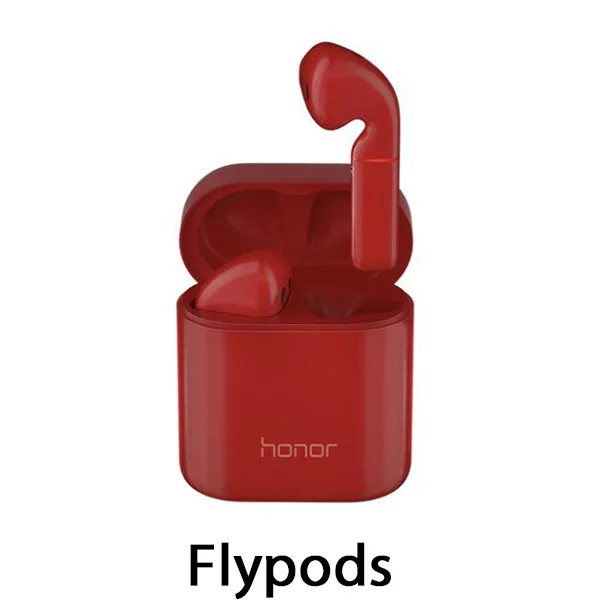 HUAWEI honor Flypods Pro беспроводной honor flypods наушники Bluetooth Тип C гарнитура с микрофоном Музыка сенсорный двойной кран Contr - Цвет: FlyPods Red
