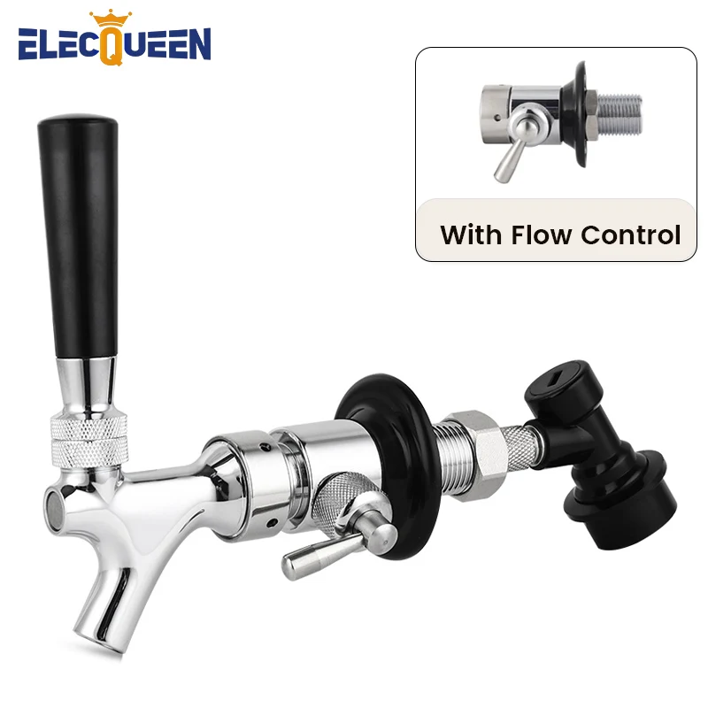 Home Brew Beer Tap Faucet with Flow Control Valve, US Standard Draft