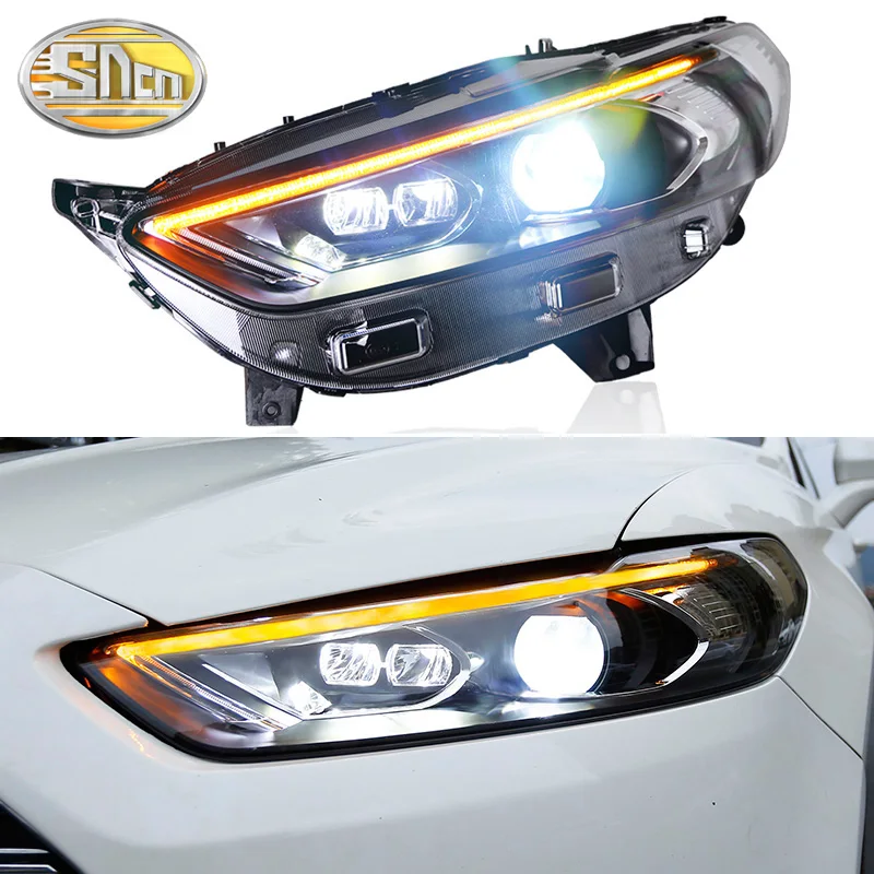 SNCN Car Styling LED Headlight Assembly For Ford Fusion Mondeo 2013 2014 2015 2016 Sequential Turn Signal DRL Head Lamp | Автомобили и