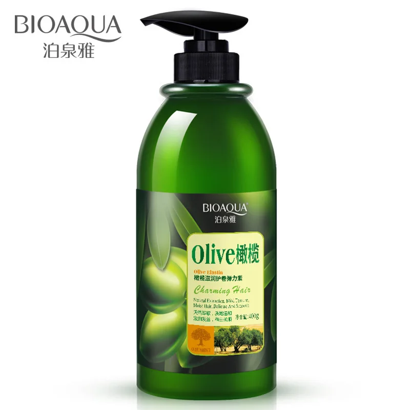 Bioaqua Olive moisturizing protection volume elastin curl hair fleeciness modelling