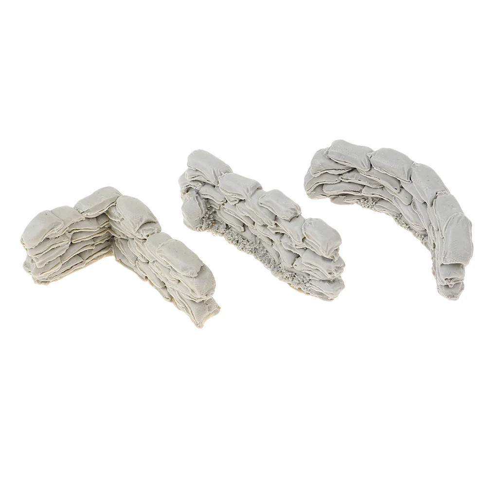 Scale Resin Bags Wall DIY Scenery Action Figure Model War Game Accessories