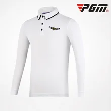 Новое поступление; PGM футболка для гольфа для девочек; сезон весна-осень детский школьный спортивный пуловер с длинными рукавами и стоячим воротником Топы; D0840