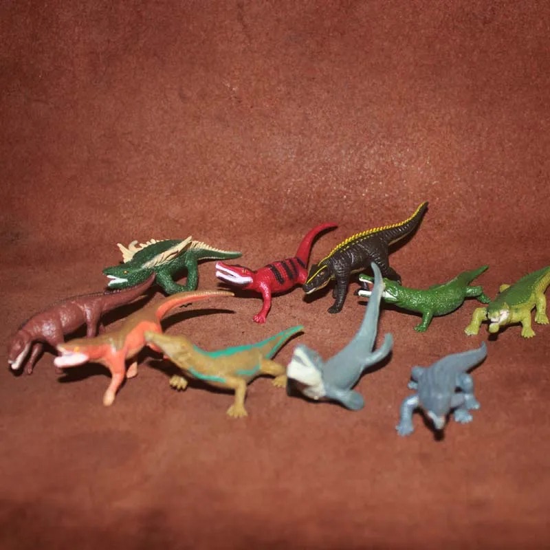 Jurassic Wild Animals Crocodile Miniatures Model Prehistoric Alligator Sarcosuchus Dakosaurus Decor Action Figure Figurines Toys