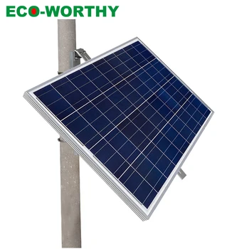 

ECOWORTHY Detachable Metal Solar Panel Mounting Bracket Set Porous triangular bracket Suitable for Walls and poles 100W system