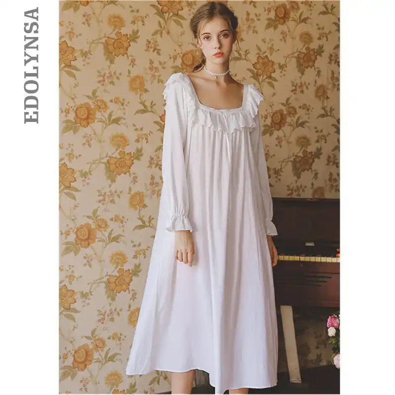 Vintage cotton nightgowns Clearance