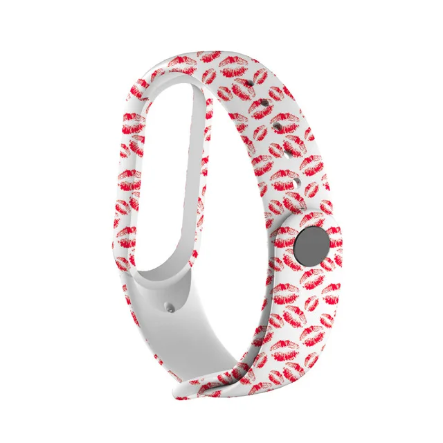 Graffiti style Strap For XiaoMi Mi Band 3 4 5 6 Silicone Wrist Strap For XiaoMi MiBand 6 sports strap for mi band 5 3 4 bracelet D42