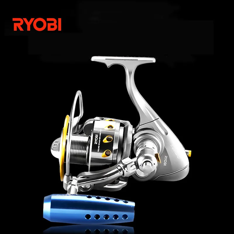 

RYOBI full metal fishing reel TURBO spinning wheel double ratio Two-speed stop-and-go brake system trolling reel