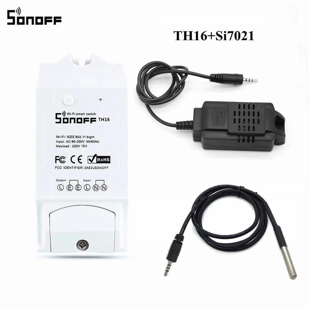 Sonoff TH10/TH16 умный Wifi переключатель мониторинга температуры и влажности домашней