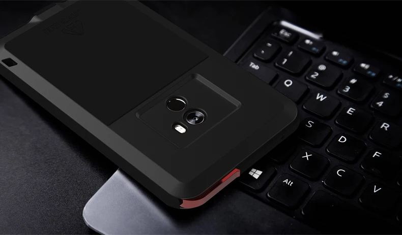 Алюминиевый металлический чехол LOVE MEI для Xiaomi mi x, мощный защитный противоударный водонепроницаемый чехол для Xiaomi mi x Capa Coque