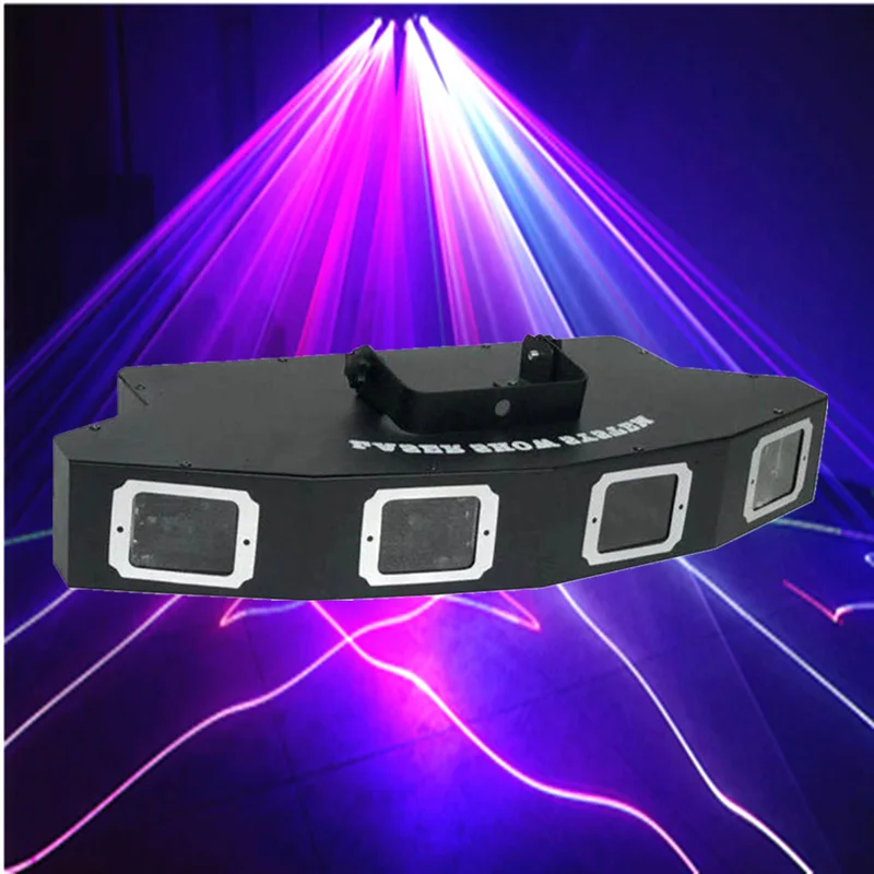 

Four-lens strong RGB laser show system stage disco ball Christmas decoration laser light DMX DJ stage equipment project 500 mete