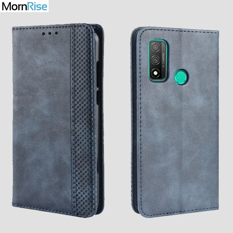 For Huawei P Smart 2020 Case Book Wallet Vintage Slim Magnetic Leather Flip Cover Card Stand Soft Luxury Mobile Phone Bag | Мобильные