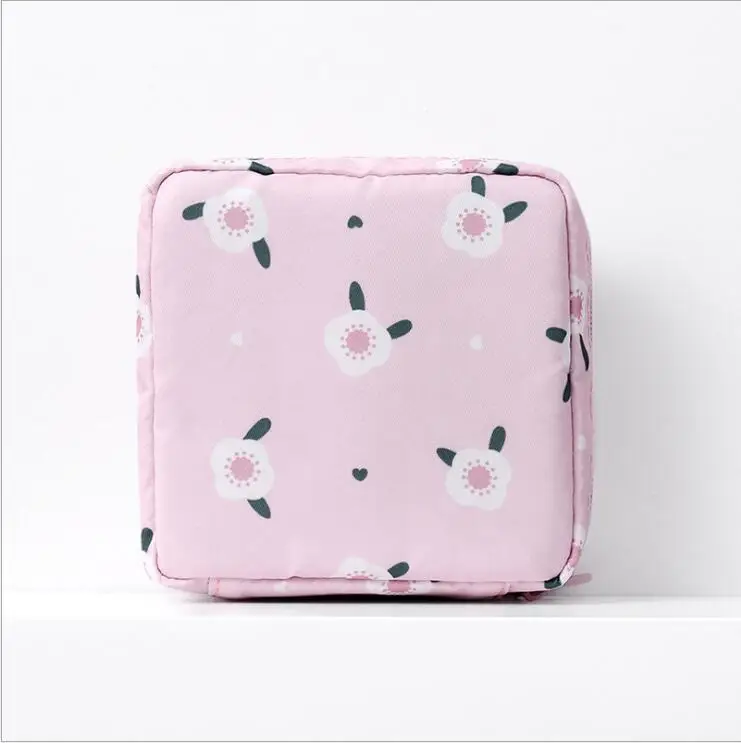 Маленькая дорожная сумка-Органайзер, косметички, гигиенические салфетки, сумка для хранения, кошелек, мини сумка для вещей, помада, чехол для макияжа для женщин - Цвет: Pink