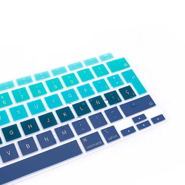 Spanish Laptop color silicone Keyboard Cover For Macbook Air 13 A2179  Protective film keyboard case For Apple Air13 2020  New 3
