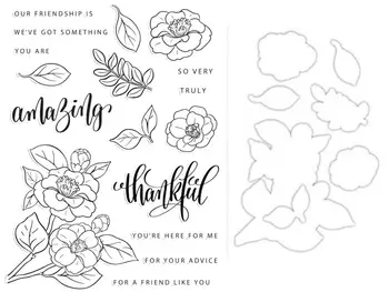 

flower Clear Silicone Stamp / seal for DIY Scrapbooking / Album Decorative Clear Stamp Sheets A256