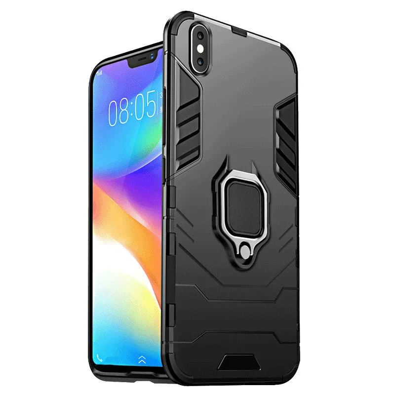 

Shockproof Armor Case For Xiaomi Redmi K20 6 Pro 7A 7 5 Plus Note 7 6 5 4 Pro Mi 9 8 SE A1 A2 Mix 3 2S 2 Ring Stand Holder Cover