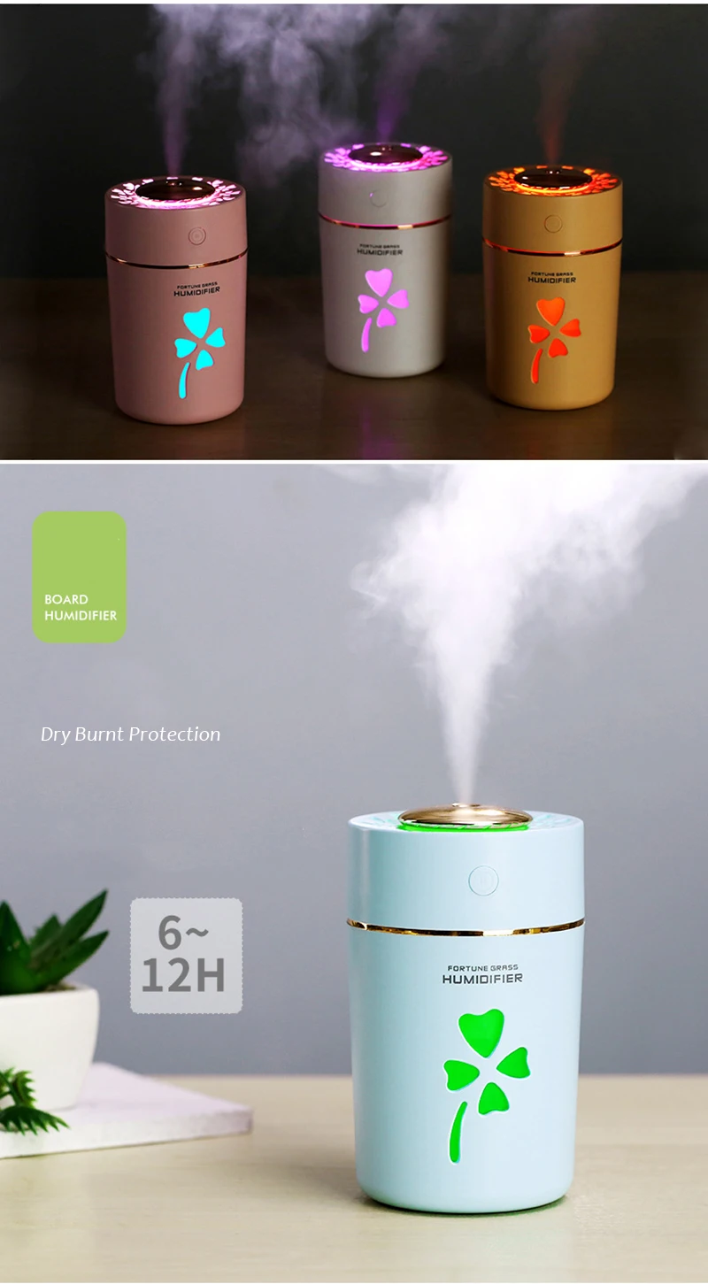 Aroma Essential Oil Diffuser USB Ultrasonic Air Humidifier Portable Mist Maker Air Purifier Aroma Atomizer With Night Light