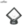 Black White Plastic Suspended Floating Display Case Earring Coin Gems Ring Jewelry Storage Pet Membrane Stand Holder Box 7*7*2cm ► Photo 2/6