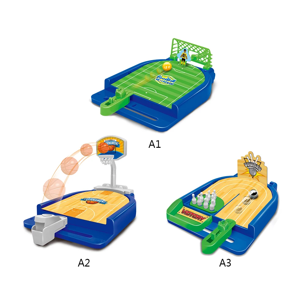 

Mini Portable Desktop Basketball Soccer Family Interactive Sports Games Catapult Court Football Bowling Multiplayer Game Console