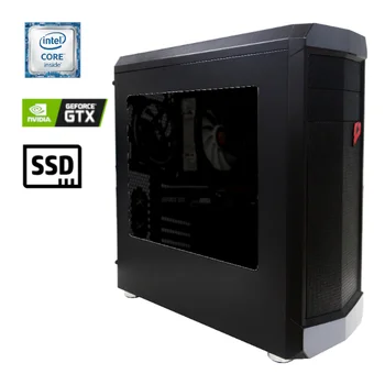 

System unit e2e4 Designer, i3 8100, 16Gb, 240Gb SSD, 1Tb HDD, GTX 1050Ti, DOS, Designer-i3-8100-16G-S240G-GTX1050Ti