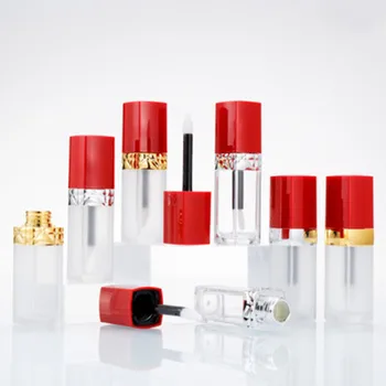 

1/5/10pcs Clear Empty Lip Gloss Tube Containers Clear Refillable Lip Balm Bottles With Rubber Inserts