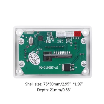 

2020 New MP3 Decoder Board Bluetooth Car FM Radio Module Supports FM TF USB AUX Recorder