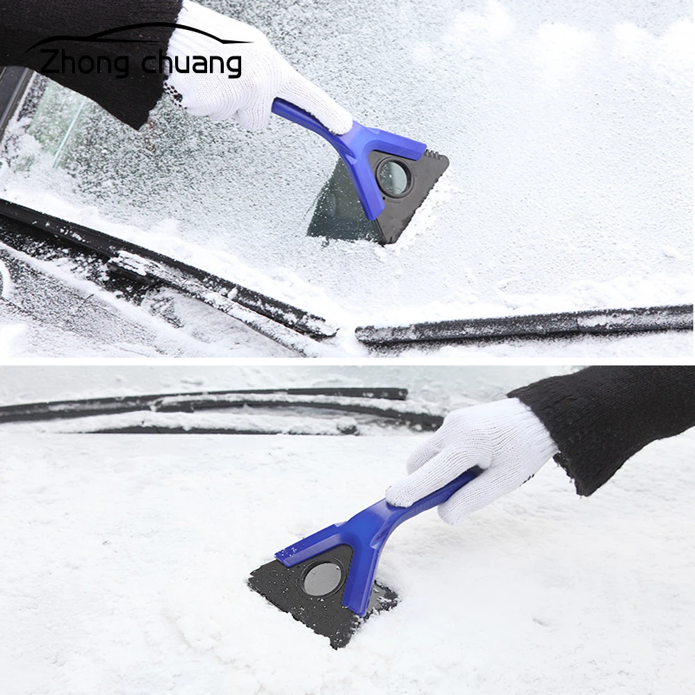 

Multifunctional car snow removing shovel vehicle clearing frost board tool car snow sweeping brush snow scraper winter supplies