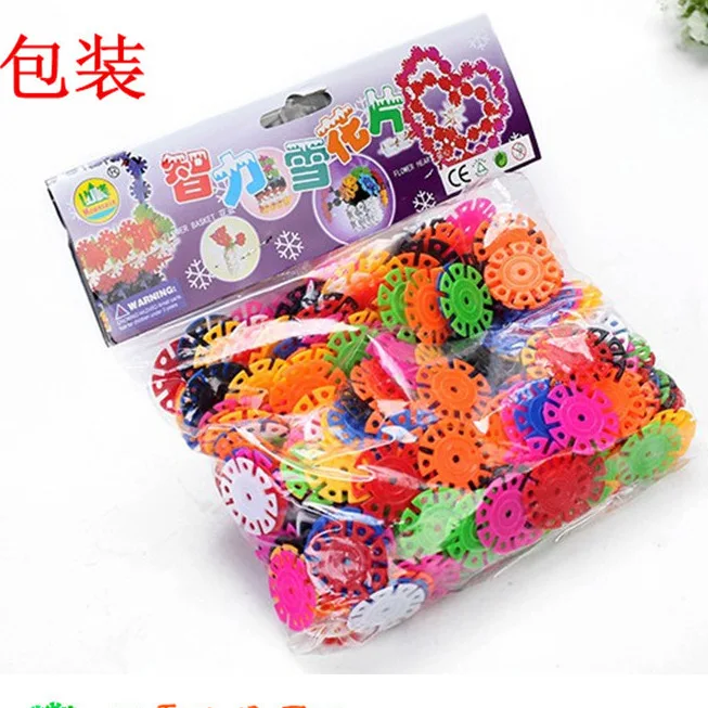 400 шт 3D Головоломка пластиковая Снежинка Строительная модель головоломка