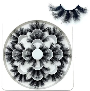 

7 Pairs -Europe and America False Eyelashes Mink Hair 8D Eyelash Densely Large Board False Eyelashes