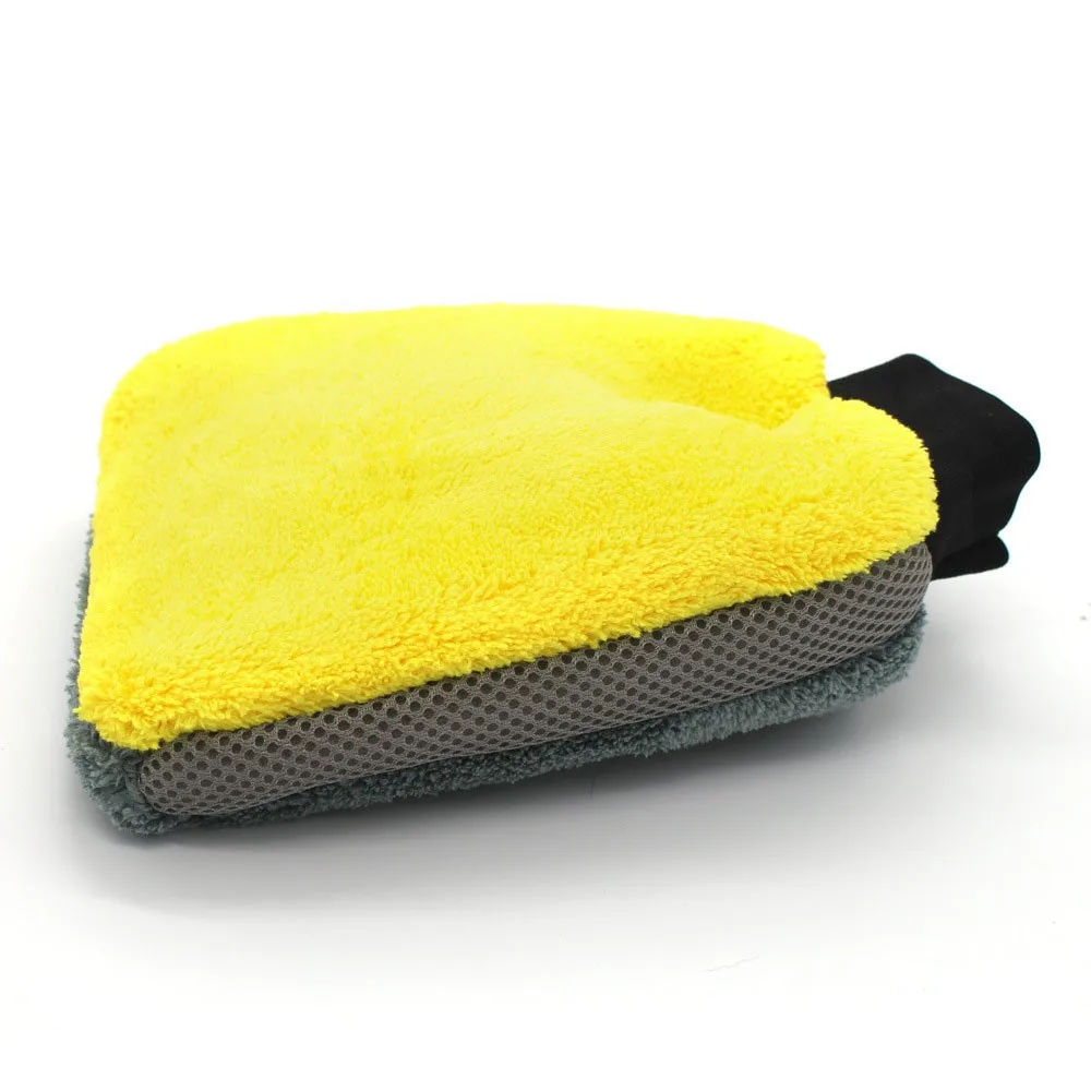 

4 In1Multi function Car Wash Mitt Microfiber Waterproof Glove Thick Car Cleaning Mitt Detailing Cleaning Tool Car Washing Glove