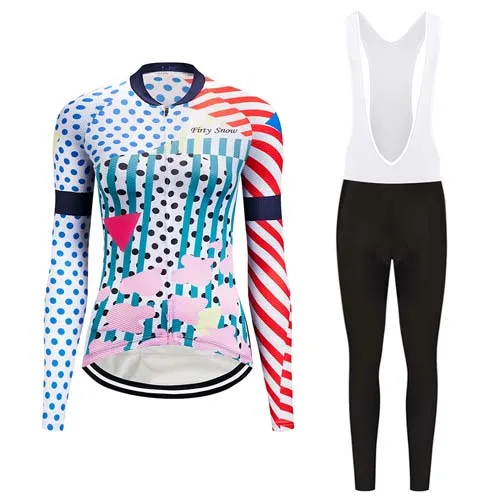 Зимний женский комплект Джерси для велоспорта, одежда для шоссейного велосипеда, одежда для велоспорта MTB, форма для триатлона, спортивный костюм, куртка, комплект, комбинезон - Цвет: Sets 10