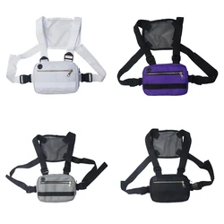 Men Women Chest Rig Bag Hip Hop Fashion Streetwear Waist Bag Adjustable Tactical Fanny Waist Packs Outdoor Chest Bag