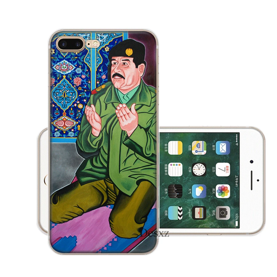 Мобильный чехол для iPhone X XS Max XR 6 6S 7 8 Plus 5 5S SE жесткий чехол Saddam Hussein irak Smart Shell