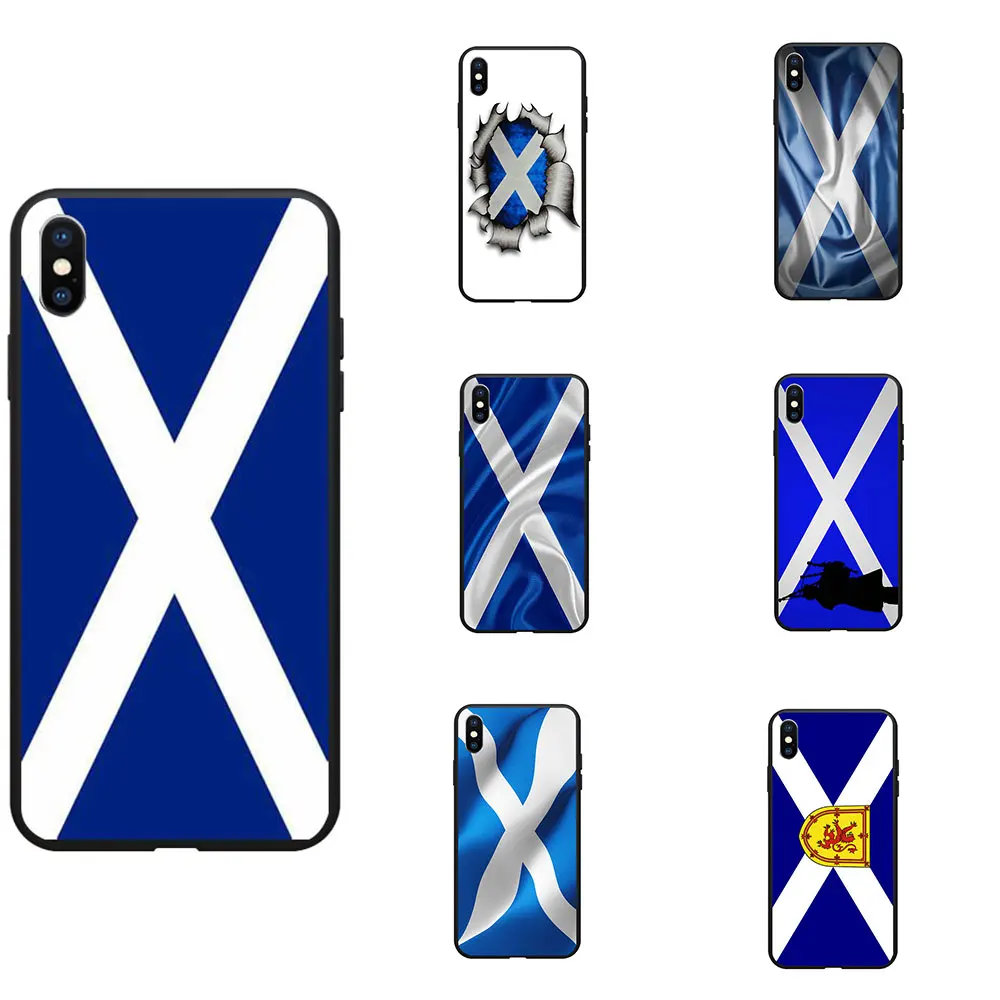 Мягкие чехлы для телефонов из ТПУ с изображением шотландского флага логотипа