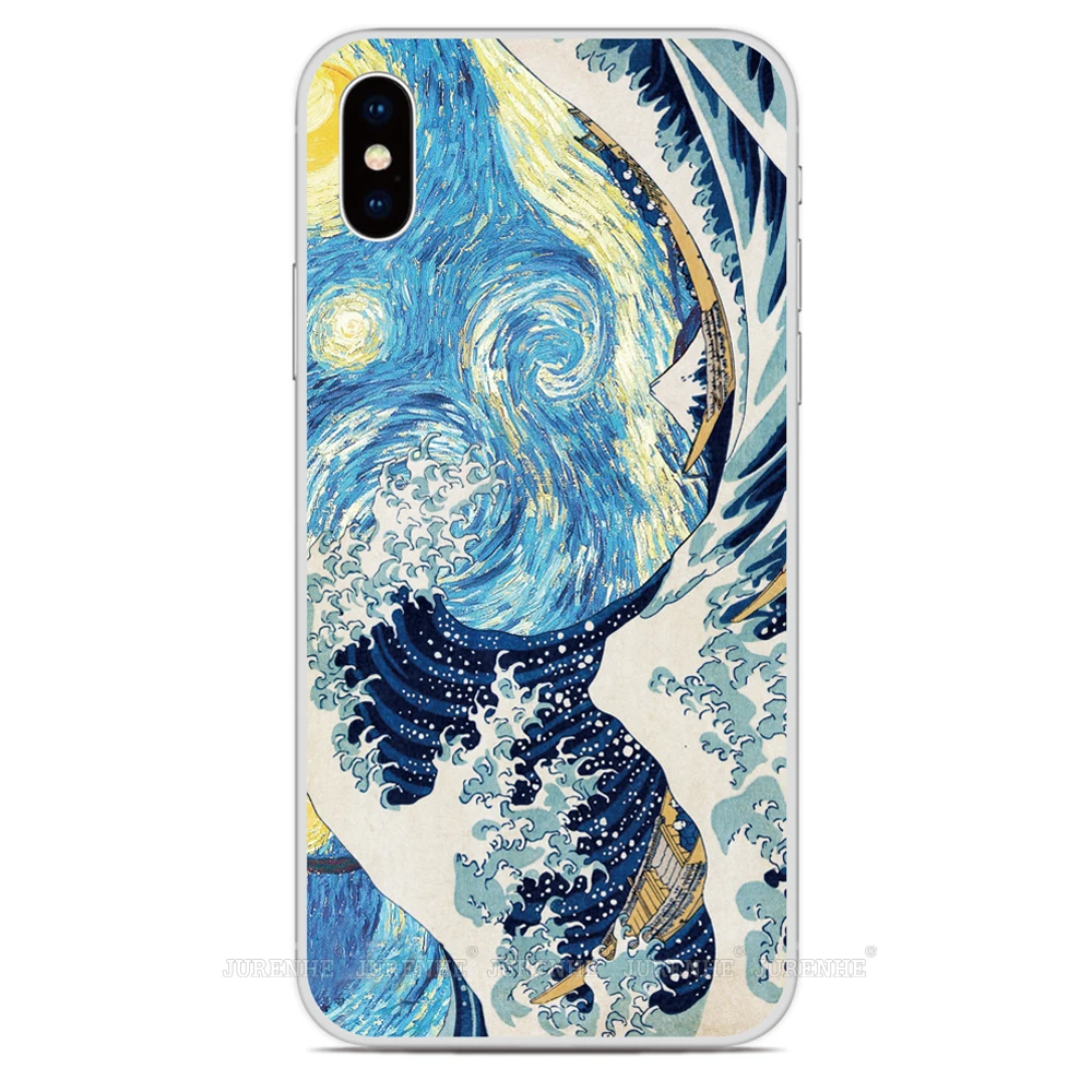 Wave off Kanagawa силиконовый чехол для iPhone 11 Pro X XR XS MAX 6 6S 7 8 9 Plus для iPod Touch 5 6 7 Мягкий ТПУ чехол для телефона