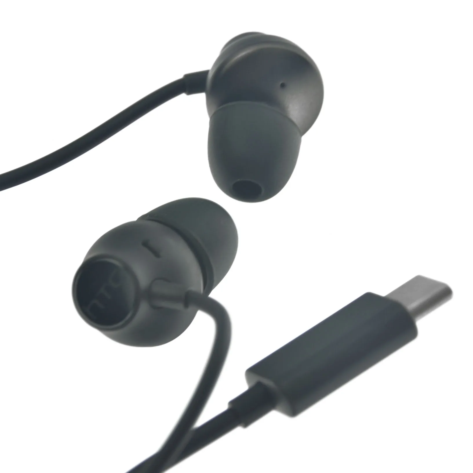 Usb Tipo-c Interface Usonic Denoise Fones de Ouvido Fone de Ouvido com Microfone para Htc U11 Preto - Image 3