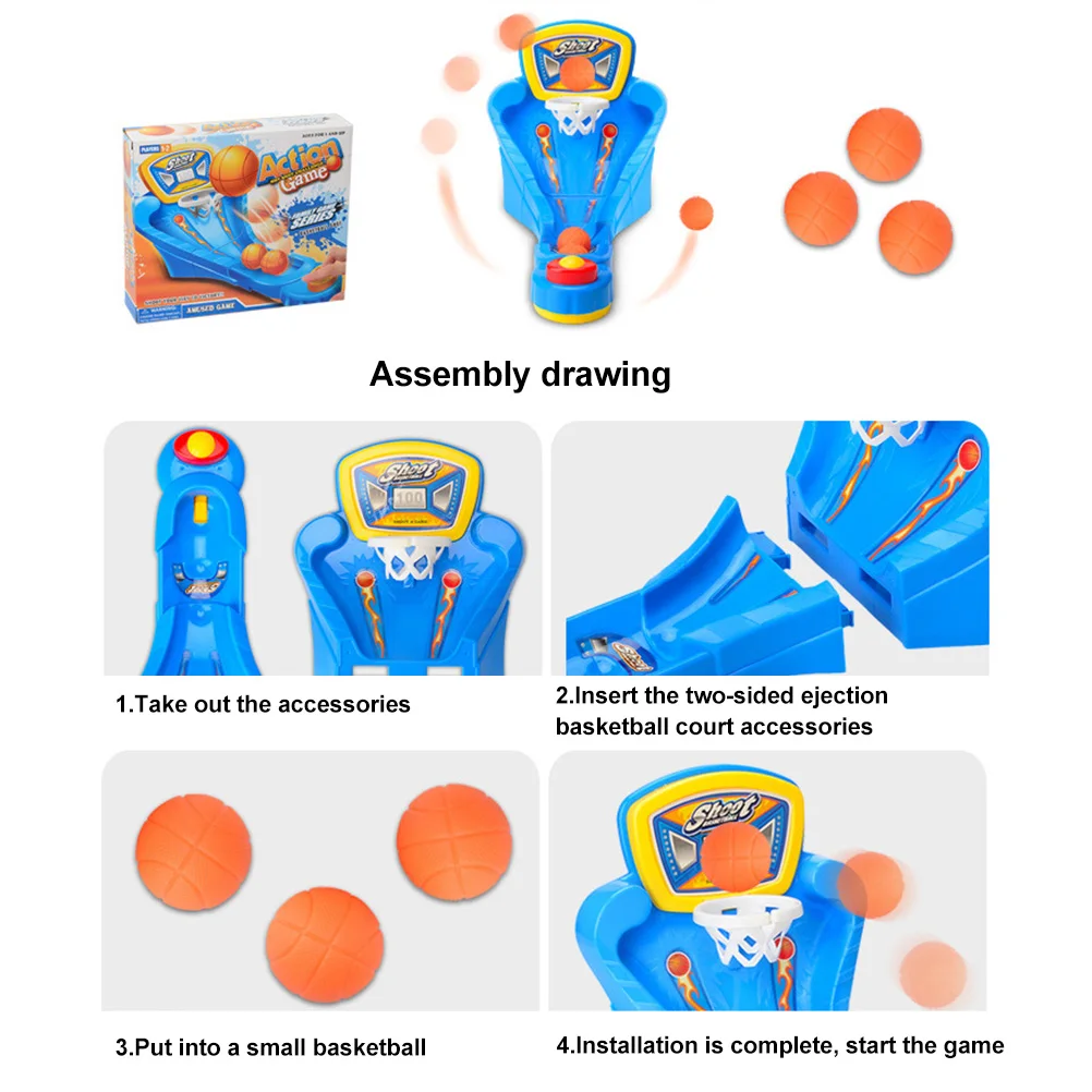 Basketball Shooting Game Desktop Table Basketball Games Fun Toys For Children Sports Toy Mini Finger Basketball Set For Kids#40