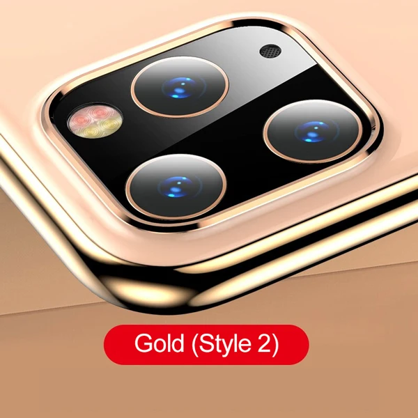 Защитная крышка для объектива камеры для iPhone 11 Pro XS Max XR X, металлический чехол для телефона, защитное кольцо для iPhone11 XR X 11 Pro 11Pro Max - Цвет: Gold 2