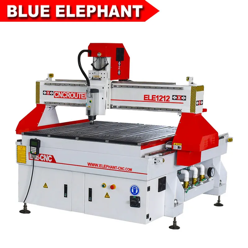 ELE1212wood working cnc маршрутизатор шаговый двигатель машина с 3.0kw Италия HSD воздушное