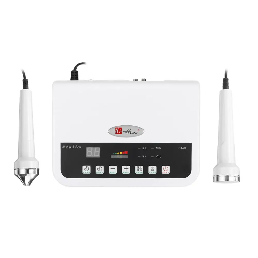 

2 in 1 ultrasonic beauty instrument ultrasound machine for Skin tightening freckle pigment age spots removal face lifting device