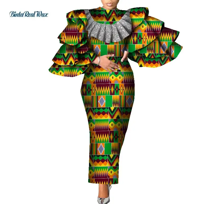 Africano vestidos para as mulheres imprimir multi