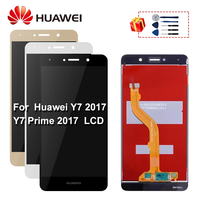 5 дюймовый для HUAWEI Y7 2017 Φ ЖК дисплей с сенсорным экраном и дигитайзером рамкой Huawei